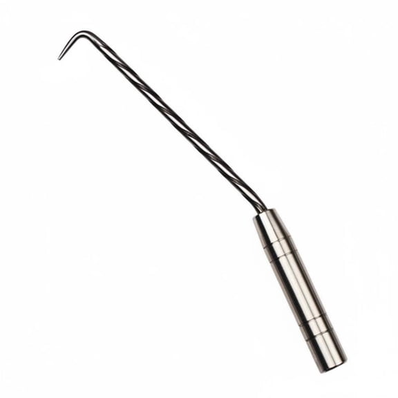 koolsoo 1 Count Rebar Tying Hook 14.57 Inch Steel Core Wire Twister Tool for Reinforced Concrete Work