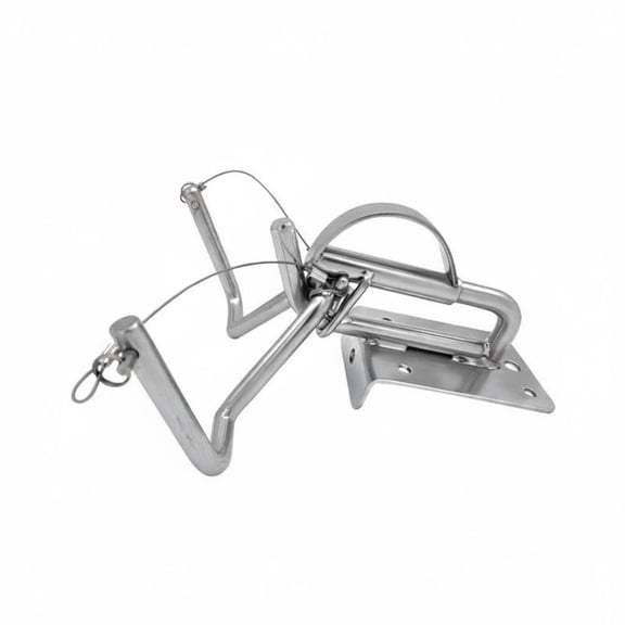 koolsoo 1 Piece Stainless Steel Docking Bracket Handle Davit Kit Marine Inflatable Dinghy Mount Boat Fittings Universal Snap Accessory Suitable for Boats Yachts