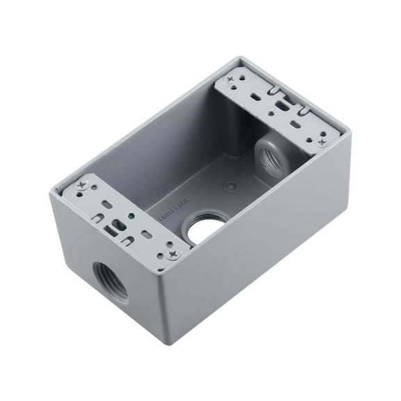 koolsoo 1 Surface Mounted Electrical Junction Box Cast Aluminum 4.57 Inch Durable for Home Renovation and Amateur Electricians