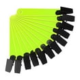 thumbnail image 1 of koolsoo 12 Pieces Reflective Trail Markers Clips PVC Weather Resistant Tags Tree Reflectors Road Sign Holders Tacks for Night Running yellow, 1 of 8