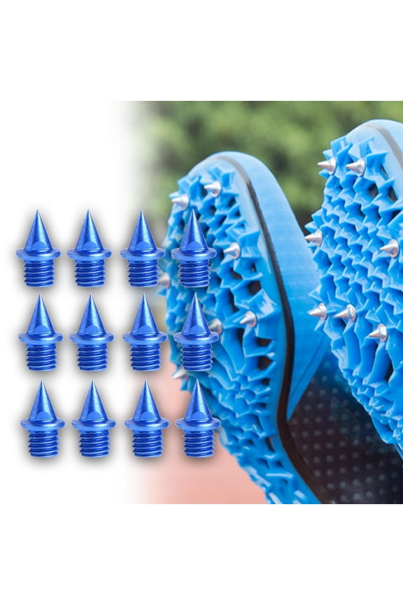 12 Pieces Track and Field Running Spikes Track Spikes Non Slip Pointed Spikes Track Shoe Spikes for Sports Sprint Competition Blue