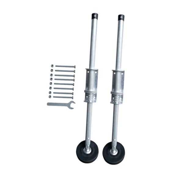 koolsoo 2 Ladder Levelers with Rubber Feet,Home Steel Stable Platforms Extension Ladder Stabilizer Legs Adjustable for Indoor Outdoor Length 50cm