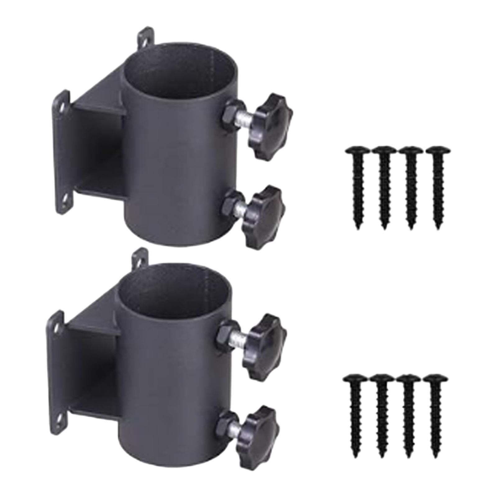 koolsoo 2 Pieces Patio Umbrella Holder Deck Umbrella Mount Stand Garden Outdoor Poles Beach Anti Slip Courtyard Adjustable Heavy Duty