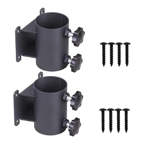 koolsoo 2 Pieces Patio Umbrella Holder Deck Umbrella Mount Stand Garden Outdoor Poles Beach Anti Slip Courtyard Adjustable Heavy Duty