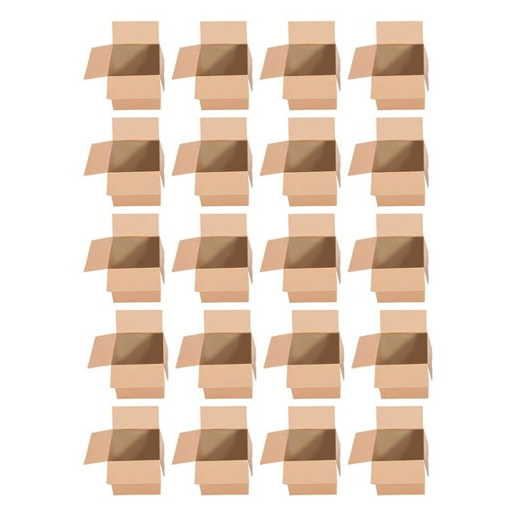 koolsoo 20 Pieces Corrugated Cardboard Boxes,Packaging Boxes, Postal Boxes,Mailing Box Moving Boxes for Mailing, Business, Shipping 25x25x25cm