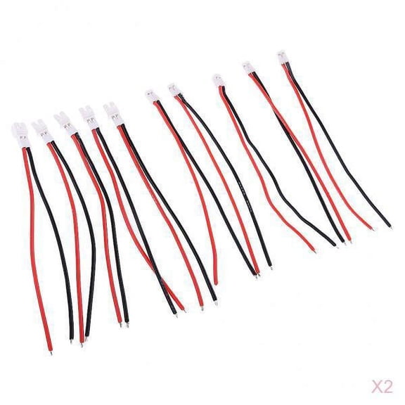 koolsoo 20Pcs Upgraded JST-PH 2.0 Male Female Connector Wire Cable for ESC / Battery