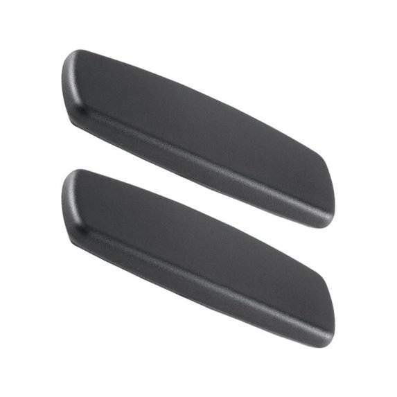 koolsoo 2x Office Chair Replacement Arm Pads PU Durable Modern Simplicity Soft Support Computer Chair Parts Easy to Install Universal 24.7x9cm