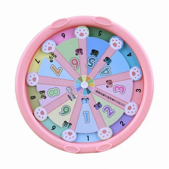 koolsoo 2x1-9 Multiplication Turntable Toy Rotating Wheel Toy Educational Learning Tool Multiplication Game for Classroom 5 Pcs