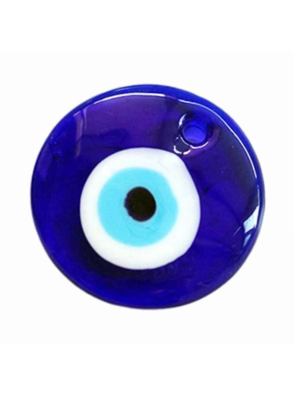 2xPendants Crafting Accessories DIY Blue Eye Charm for Keychain Gifts Bracelet Diameter 5 cm 2 Pcs