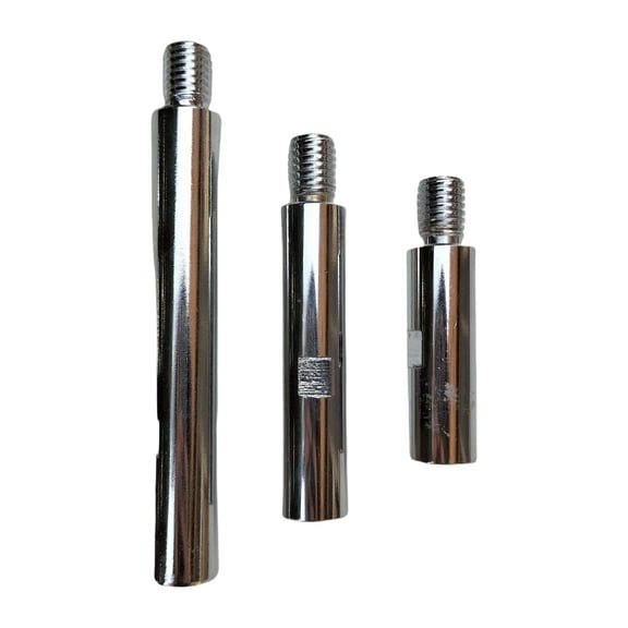 koolsoo 3 Pieces Angle Grind Extension Connecting Rods Metal M14 Car Polisher Rotary Extension Shaft Set for Die Plates Wheels