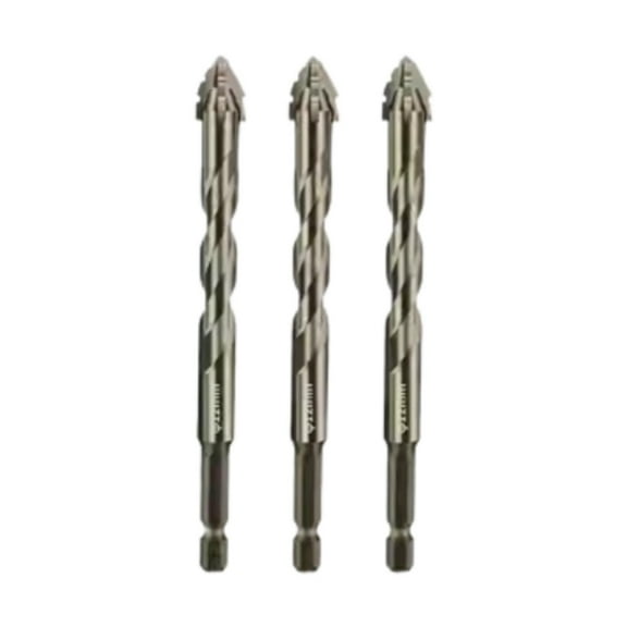 koolsoo 3 Pieces Four Flute Sawtooth Eccentric High Hardness, Wear Resistant, Multifunctional Home for Concrete 12mm