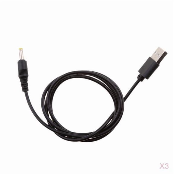 koolsoo 3 Pieces USB To DC Barrel Jack Power Cable USB A To Male DC 4.0x1.7mm Power Charging Cable For Small Electronics And Devices