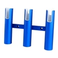 thumbnail image 1 of koolsoo 3 Tubes Fishing Rod Holder Deck Mount Fishing Holder Lightweight Practical Hanger Organizer Space Saving Rod Holder blue, 1 of 8