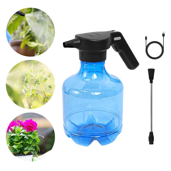 koolsoo 3L Electric Spray Bottle Water Sprayer Automatic Plant Mister Plant ing Can for Lawn Plants Car Washing Blue