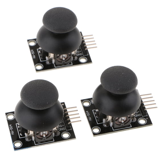 koolsoo 3Pcs XY Axis Joystick Module PCB Breakout Game Controller For PS2 Game Rocker Lever Sensor for