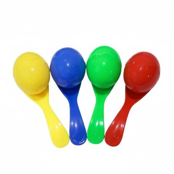 koolsoo 4 Pack Egg Balance Spoon Game Set Wooden Spoon Race Outdoor Indoor Play Early Education for Children Birthday Parties