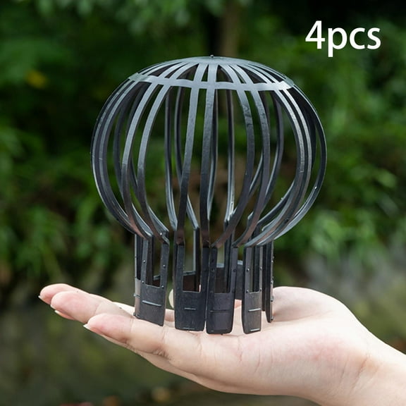 koolsoo 4 Pieces Gutter Guard Floor Drain Strainer Premium Professional Outdoor Tube Protector Roof Drain Cover for Gardens Roofs
