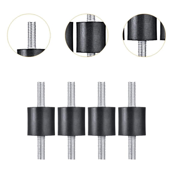 koolsoo 4 Pieces Rubber Studs Shock Absorber Anti Vibrations Isolator Mounts M5 Stud Rubber Mounts for Home Appliances Car Water Pump