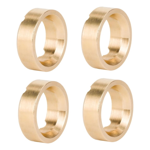koolsoo 4 Pieces Toy Car Wheels Weights RC Car Parts Accessories Brass Structure Spare Parts Easy Installation Suitable for SCX30 Models Climbing Home Use