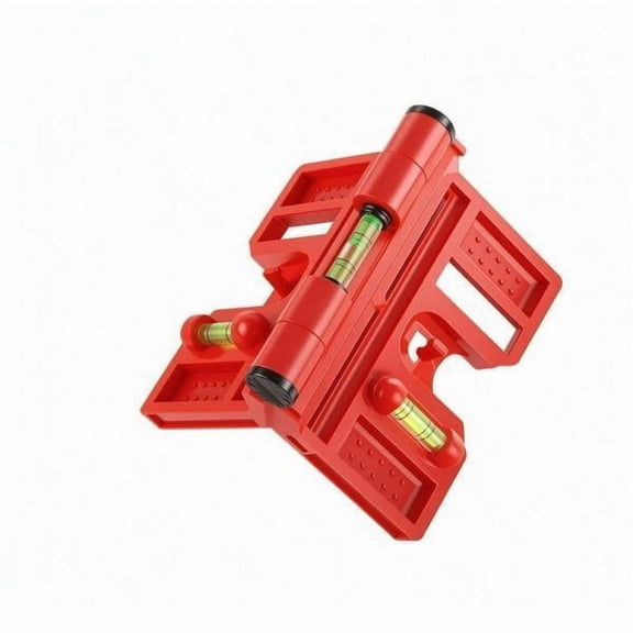koolsoo 4xColumn Leveler Foldable Level Bubble Vial Rotating Post Level Red Upgraded Foldable 4 Pcs