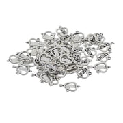 koolsoo 50 Pieces Valentines Day Cupid Heart Love Arrow Charms Pendants For Jewelry