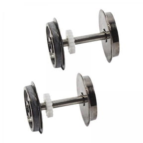koolsoo 5x2Pcs Metal DC Wheels Spare Part HO Scale Wheel for 1/87 Railway Modification