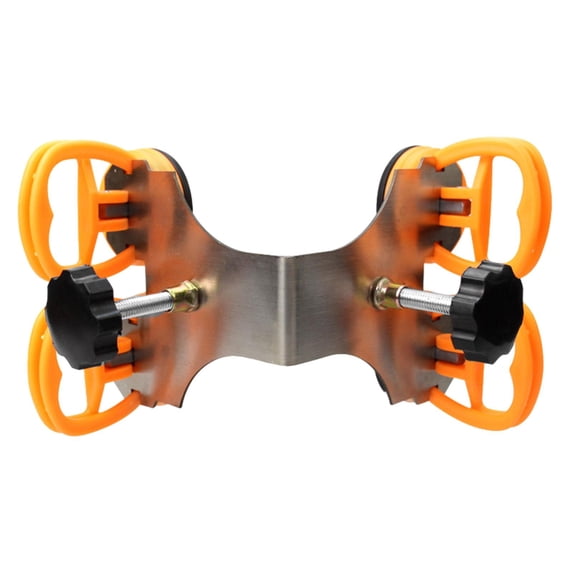 koolsoo 90 Degree Countertop Seam Setter Right Angle Professional, Stainless Steel, Stone Setter Installation Tool for Glass, Granite Four Suction Cup