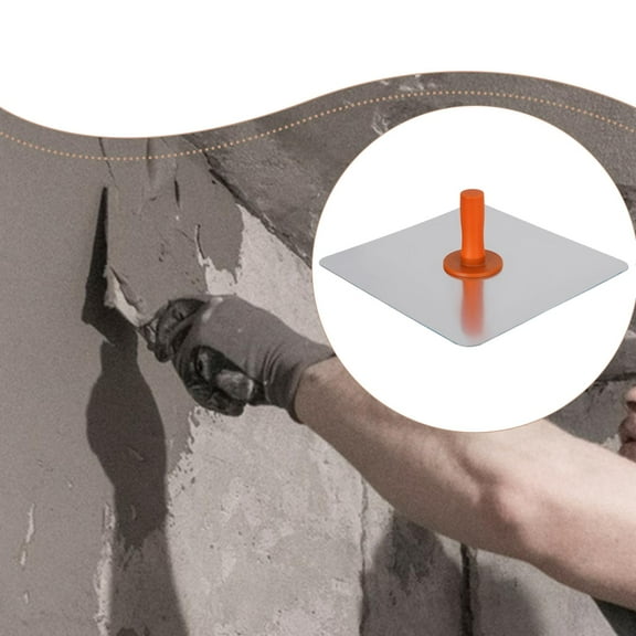 koolsoo Aluminum Plaster Hawk Plastering Hand Board Professional Mud Plate with Soft Handle for Industrial Supplies Drywall Household 30.2cmx12cm