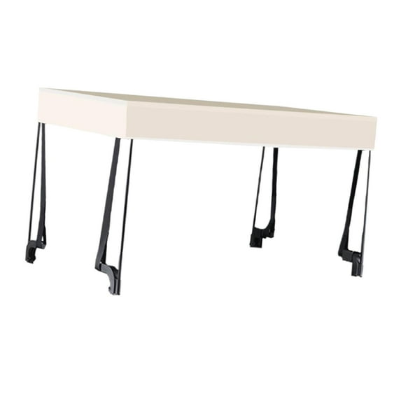 koolsoo Awning Canopy with Rack Multifunctional Awning Shade Cover for Folding Wagon for 8inch Camping Carts Camping Picnic white