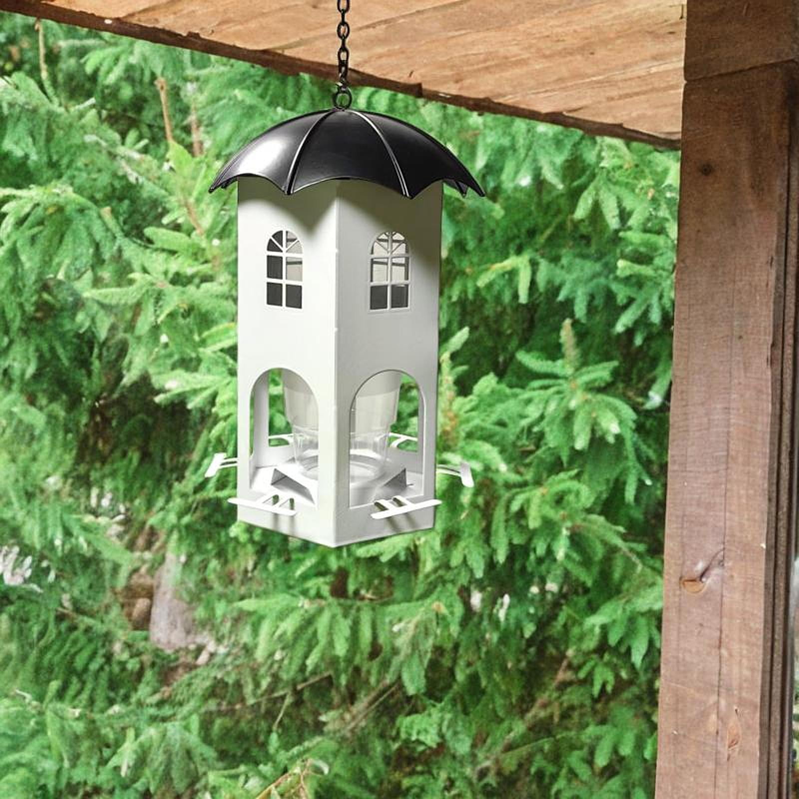 koolsoo Bird Feeder Bird Feeding Station Outdoors Easy to Clean and Fill Food Dispenser Hummingbirds Feeder for Yard Patio Decoration