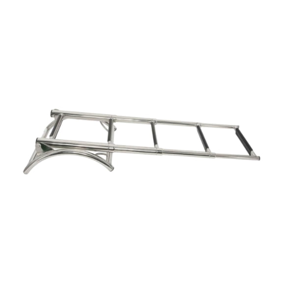 koolsoo Boat Ladder, Swimming Ladder, Foldable, Portable, Multifunctional, for The Boat Transom, Entry Step, Dive for Pontoon Boat, Yacht