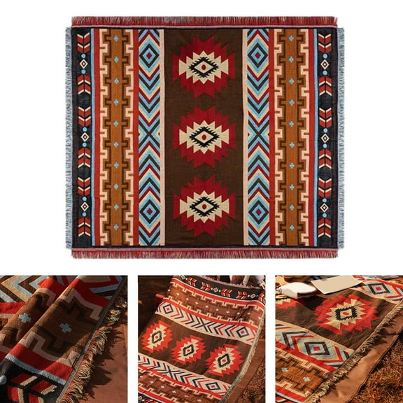 koolsoo Bohemian Blanket Portable Gift Decoration Picnic Blanket for Beach 90cmx150cm