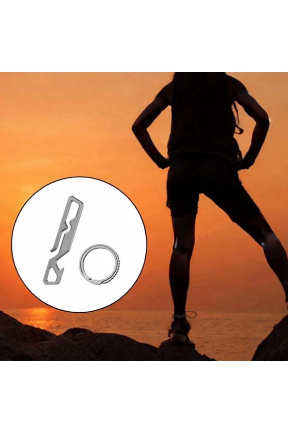 Bottle Opener Outdoor Multitool Key Chain Portable Accessories Keychain Carabiner Utility Gadget for Camping Home Improvement Stone Washing