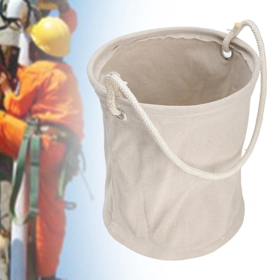 koolsoo Bucket Electrician Bag Welders Multi Use Canvas Tool Storage Utility Sack Ironworkers Portable Organizer Heavy Duty Material Suitable for Linemen Home 24x24x30cm
