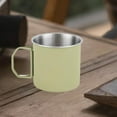 thumbnail image 1 of koolsoo Camping Cup Camping Mug Portable 304Stainless Steel with Folding Handles Coffee Mug for Outdoor Travelling Backpacking Picnic Green 350ml, 1 of 8