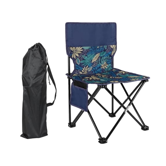 koolsoo Camping Folding Chair Foldable Outdoor Furniture for Lawn Sports Meet Picnic Blue