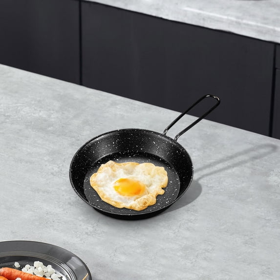 koolsoo Camping Frying Pan Wok Pan Kitchen Cookware Lightweight Cookware Tableware Non Stick for Outdoor Cooking Picnics Home Kitchen 16cm