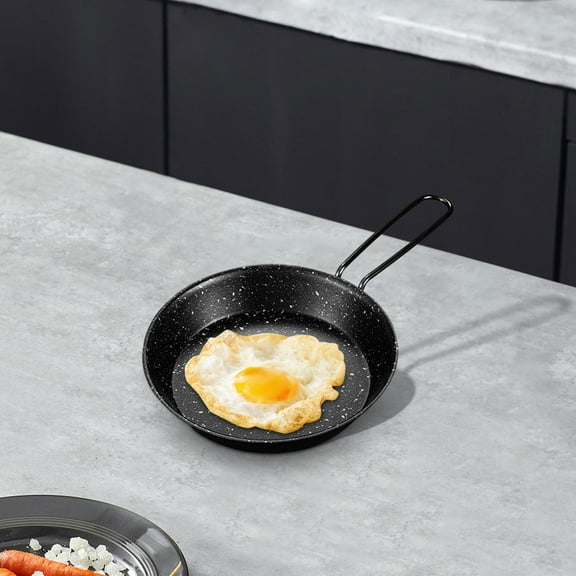 koolsoo Camping Frying Pan Wok Pan Kitchen Cookware Lightweight Cookware Tableware Non Stick for Outdoor Cooking Picnics Home Kitchen 16cm