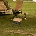 thumbnail image 1 of koolsoo Camping Stool Outdoor Foot Stool Space Saving with Mesh Pocket Fishing Chair Seat Supplies for Traveling Outdoor Khaki, 1 of 8