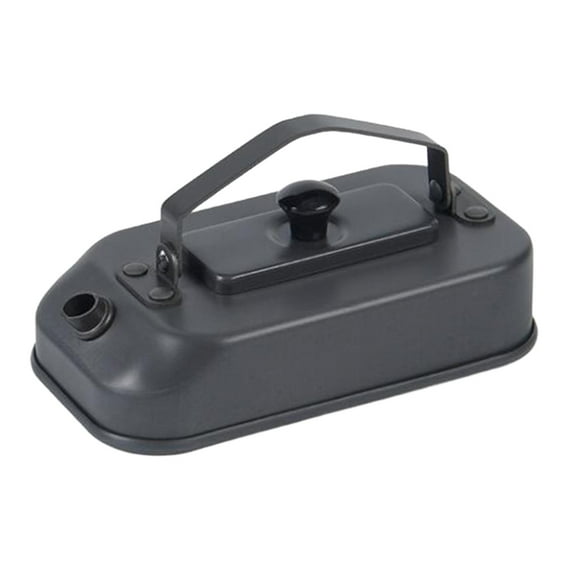 koolsoo Camping Water Kettle Small Teakettle for Boiling Water 200ml Coffee Pot with Handle for BBQ Garden Backpacking Travel Cooking Black