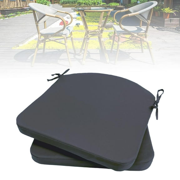 koolsoo Chair Cushion Garden Seat Pad with Ties Floor Pouf Mat Soft Multipurpose Seating Pillow Floor Cushion for Living Room Sofa , Gray