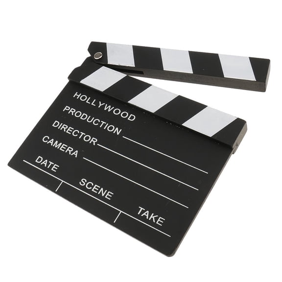 koolsoo Clapboard Director Film Movie Clapper Board Slate Cut Action Props