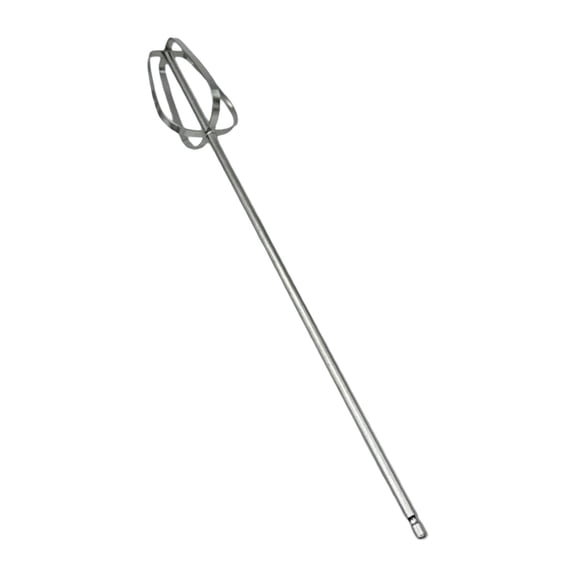 koolsoo Concrete Mixing Rod Stainless Steel Drill Attachment Paint Mixer Cement Mixer Tool Stirring Rod Easy to Clean Rust Resistant Suitable for DIY Projects 28cm
