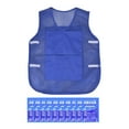 thumbnail image 1 of koolsoo Cooling Ice Vest Lightweight with 8 Reusable Ice Packs for Fishing Sports Picnic Dark Blue, 1 of 8