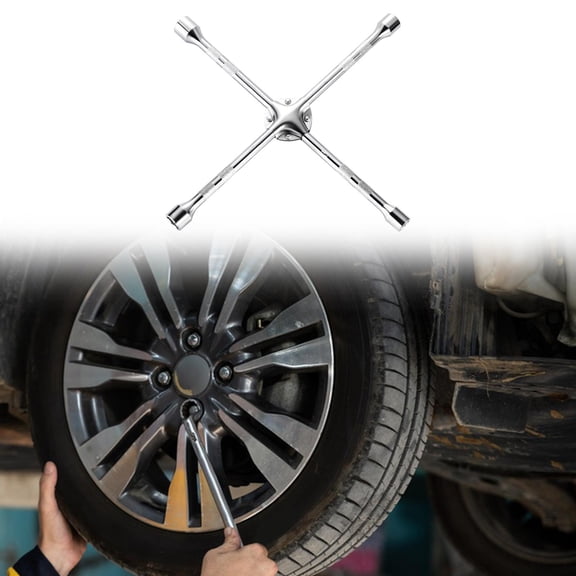 koolsoo Cross Socket Wrench Repair Tool Universal Sturdy AntiSlip Handle Accessories Professional Extended Lug Wrench Labor Saving Reinforced