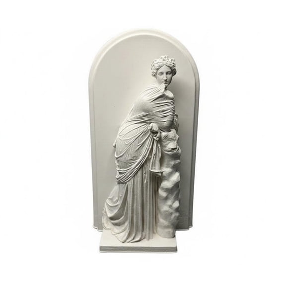 koolsoo Deity Figurine Statue Ornament Matte Plaster Look Adds Refined Classical Touch for Shelf Mantel Reading Corner