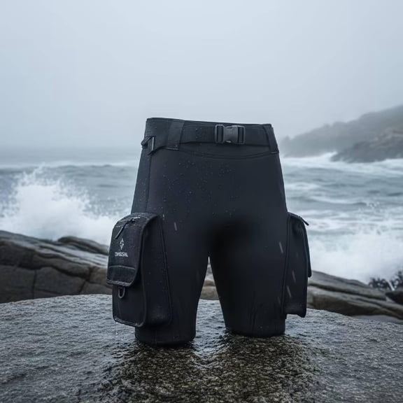 koolsoo Diving Shorts Scuba Diving Wetsuit Shorts Neoprene Water Sports Swimwear Pants Thickened Wear Resistant Flexible Supplies Comfortable Wear Suitable for Swimming Snorkeling Surfing L