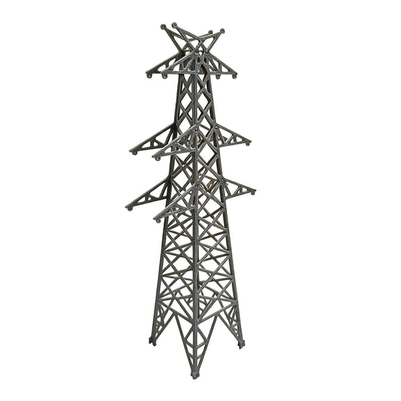 koolsoo Electric Transmissions Towers Model Assembly Kit with Pp Material Mini Building Model Ornament Realistic Landscape Layout Accessory Educational Hands- 20cm