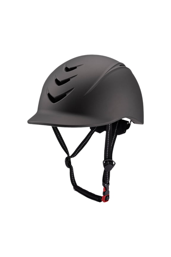 Equestrian , Horse Riding , Adjustable Riding Cap Multi Ventilation Holes Men Women Adults Starter Equestrian Hat Dark Gray