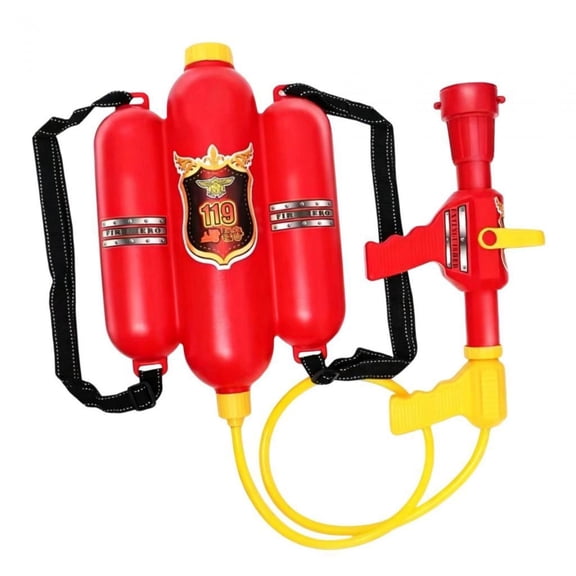 koolsoo Firefighter Backpack Water Spray Toy Firefighter Children's Role Play Lightweight Portable Large Capacity Container Easy to Fill for Garden Sandpi Red Sprayer